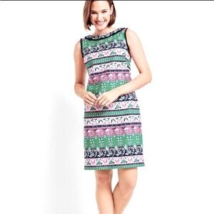 NWOT Talbots Sleeveless Paisley Print Shift Dress